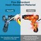 Fireproof Hot Glue Gun, 60/100W Dual Power Full Size Glue Gun with 15pcs Big Glue Sticks (7/16"), Fast Preheating Hot Glue Gun Kit for Crafting, Arts, DIY and Quick Home Repairs